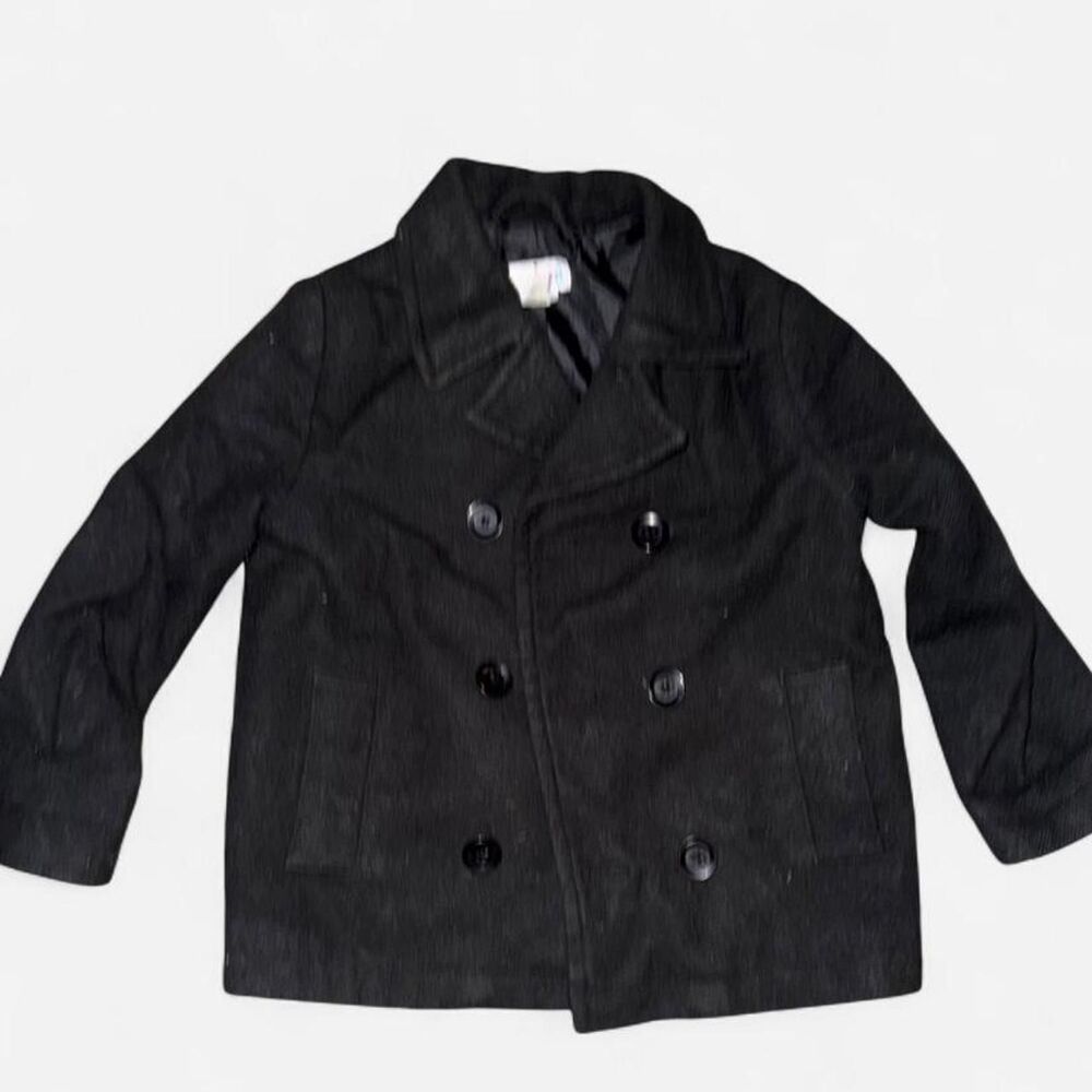 Girl's Black Pea Coat